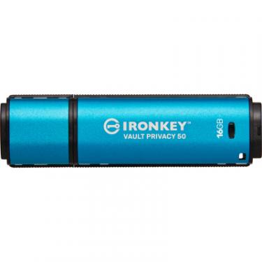 USB флеш накопитель Kingston 16GB IronKey Vault Privacy 50 Blue USB 3.2 Фото 2