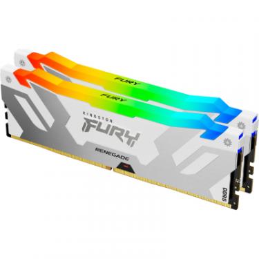 Модуль памяти для компьютера Kingston Fury (ex.HyperX) DDR5 32GB (2x16GB) 7200 MHz Renegade RGB White XMP Фото 1