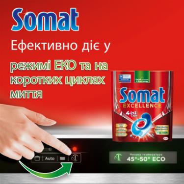 Таблетки для посудомоечных машин Somat Excellence 56 шт. Фото 4