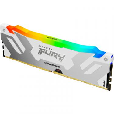 Модуль памяти для компьютера Kingston Fury (ex.HyperX) DDR5 16GB 6400 MHz Renegade White/Silver Фото 2
