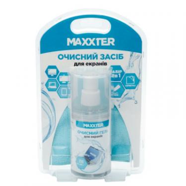 Спрей для очистки Maxxter GEL for TFT/LCD 200ml + mictofiber 25х25 Фото 1