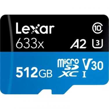 Карта памяти Lexar 512GB microSDXC class 10 UHS-I 633x Фото 1