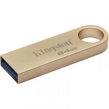 USB флеш накопитель Kingston 64GB DataTraveler SE9 G3 Gold USB 3.2 Фото 1