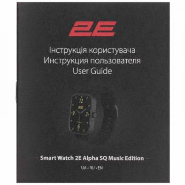 Смарт-часы 2E Alpha SQ Music Edition 46mm Black-Green Фото 7