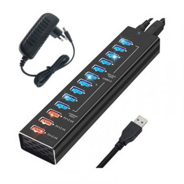 Концентратор Dynamode 13 ports USB3.0 to10*USB3.0+3*2.4А, Power Adapter Фото