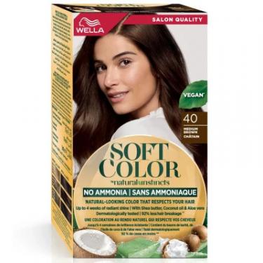 Краска для волос Wella Soft Color Безаміачна 40 - Коричневий Фото