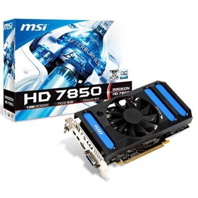 Видеокарта MSI Radeon HD 7850 1024Mb OverClock Фото