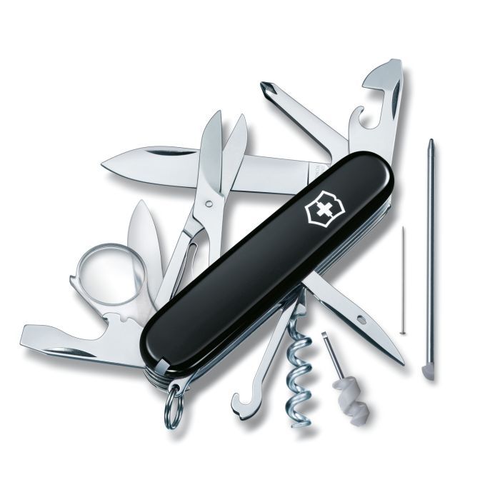 Нож Victorinox Explorer 91 мм Чорний Фото
