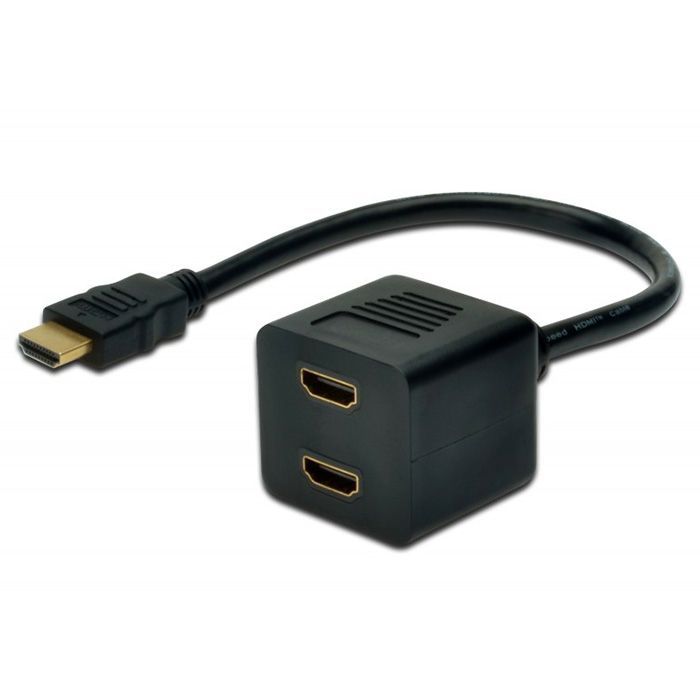 Кабель мультимедийный Digitus HDMI F to 2xHDMI M Фото