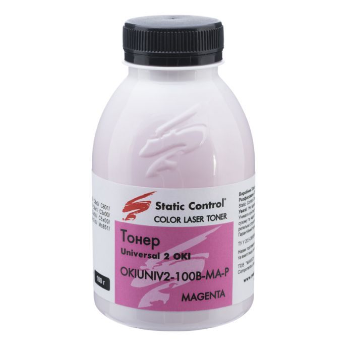 Тонер Static Control Oki universal2 (Glossy) 100г magenta Фото