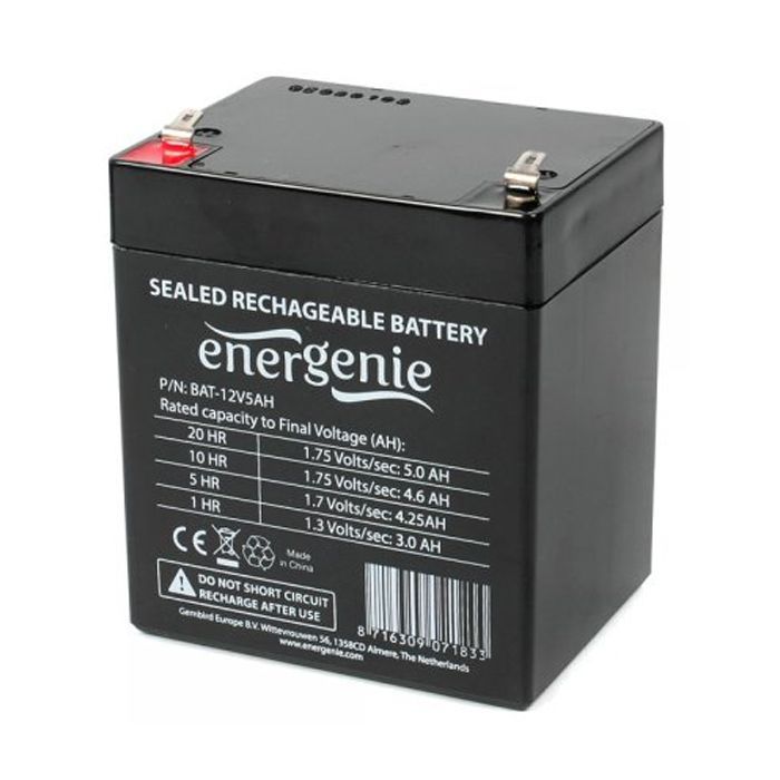 Батарея к ИБП EnerGenie 12В 5 Ач Фото