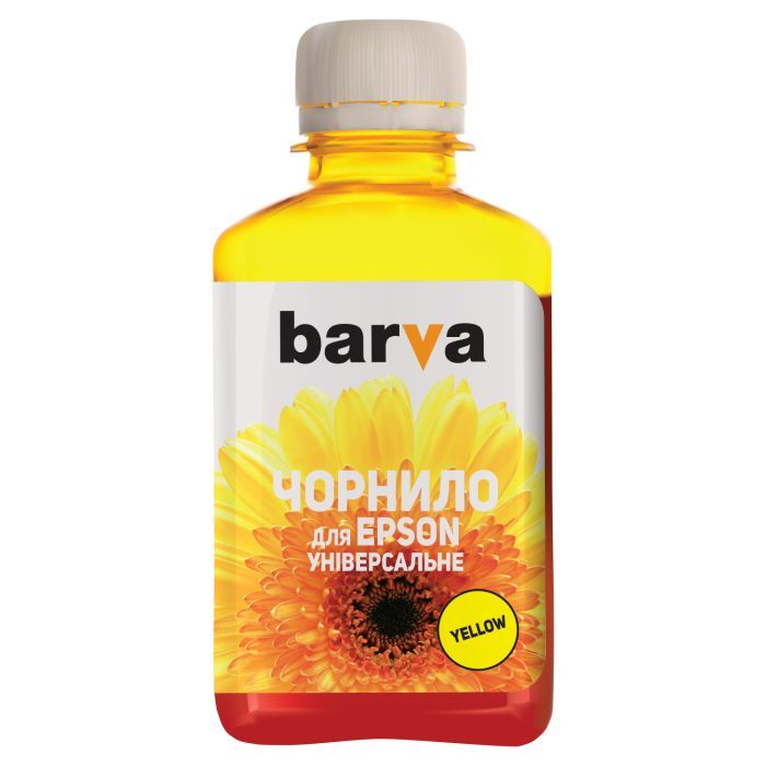 Чернила Barva Epson universal 1, water-soluble, 180г YELLOW Фото