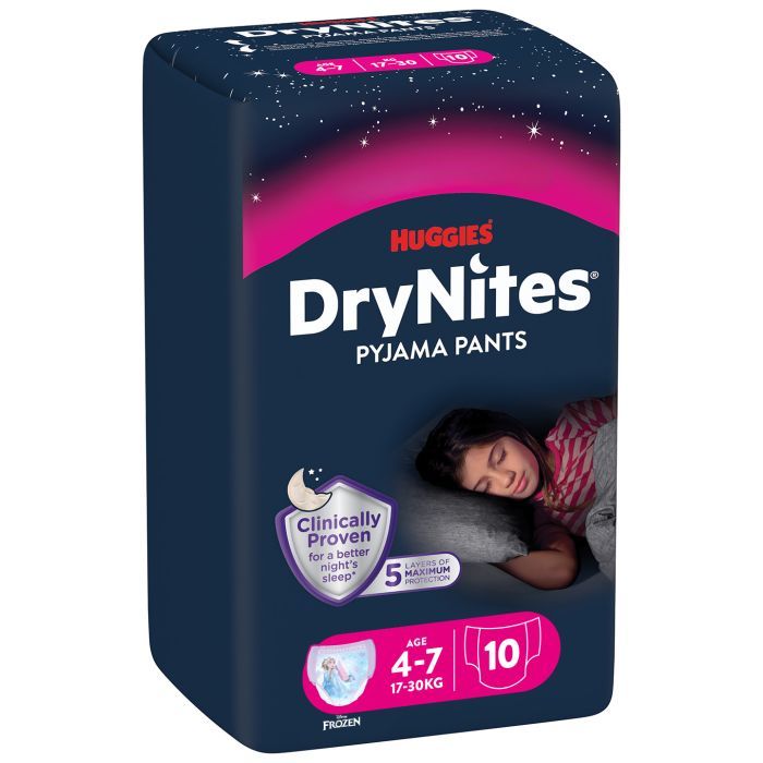 Подгузники Huggies DryNites для девочек 4-7 лет 10 шт Фото