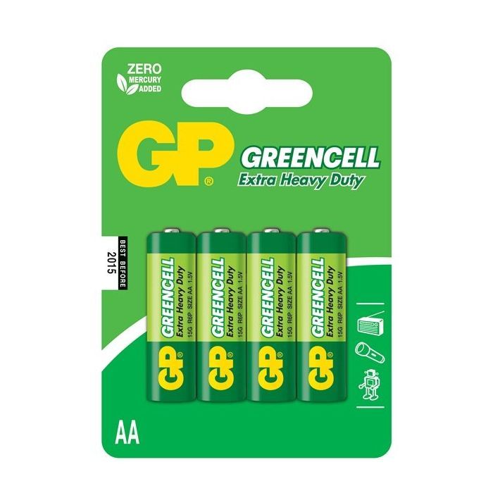 Батарейка Gp AA R6 солевая * 4 Фото