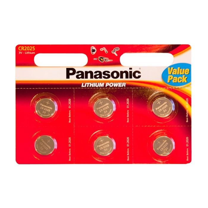 Батарейка Panasonic CR 2025 * 6 LITHIUM Фото