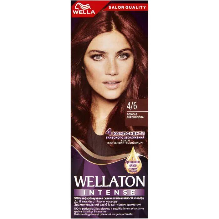 Краска для волос Wellaton 4/6 Божоле 110 мл Фото