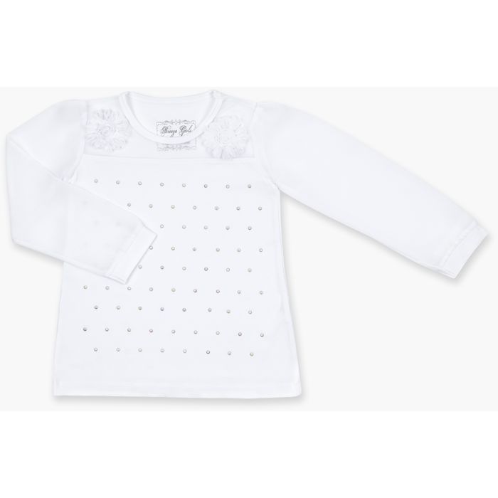 Кофта детская Breeze с шифоновыми рукавами и стразами Фото