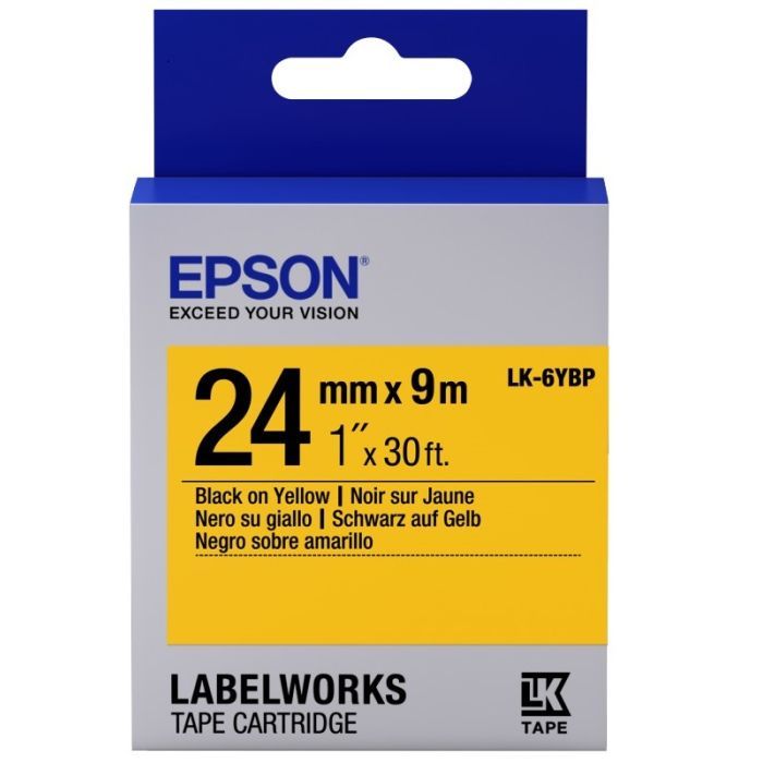 Лента для принтера этикеток Epson LK6YBP Фото