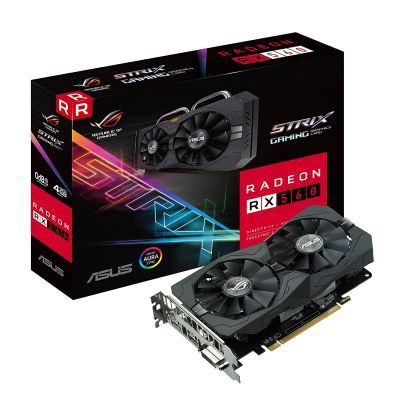 Видеокарта ASUS Radeon RX 560 4096Mb ROG STRIX GAMING Фото