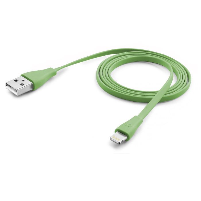 Дата кабель Cellularline USB 2.0 AM to Lightning 1.0m green Фото