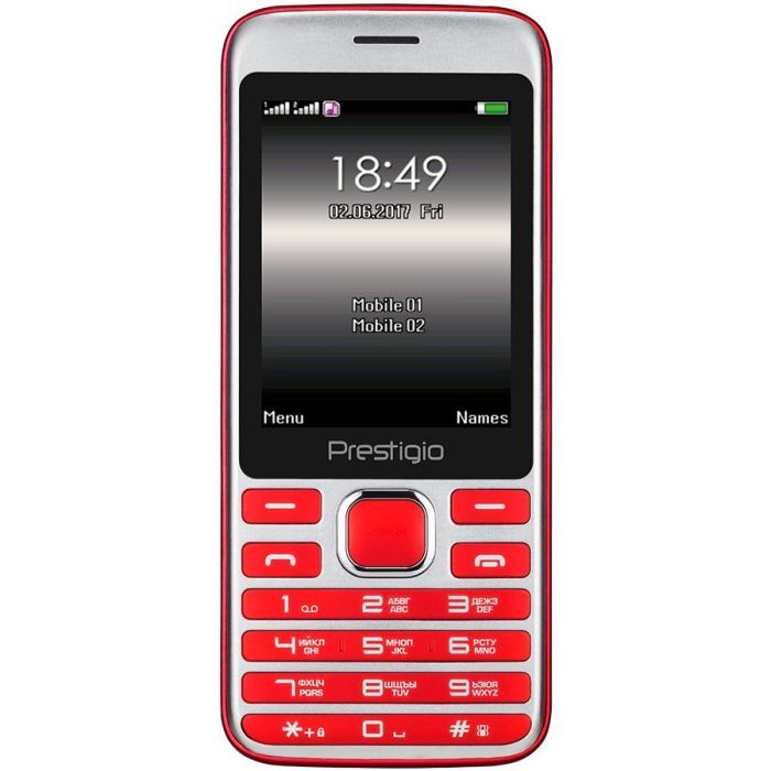 Мобильный телефон Prestigio 1281 Duo Red Фото