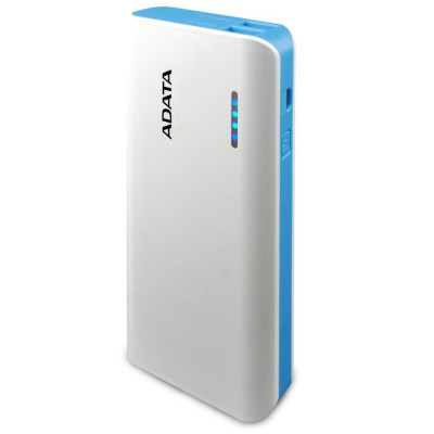 Батарея универсальная ADATA PT100 10000mAh White-Blue Фото