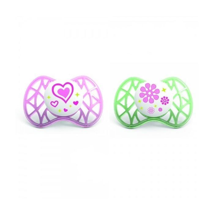 Пустышка Nuvita Air 6м+ 2шт. для девочки Фото