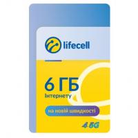 Карточка пополнения счета lifecell 6Gb Інтернет L Фото