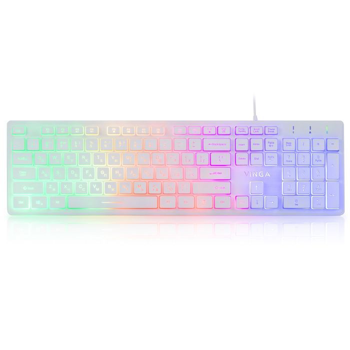 Клавиатура Vinga KB410 White Фото