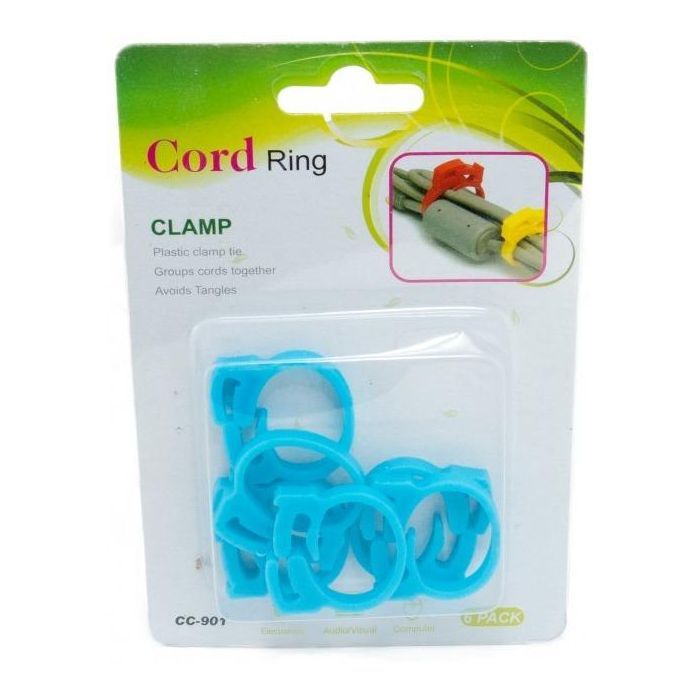 Держатель для кабеля Extradigital Cable Clips CC-901 (Blue) * 6 Фото