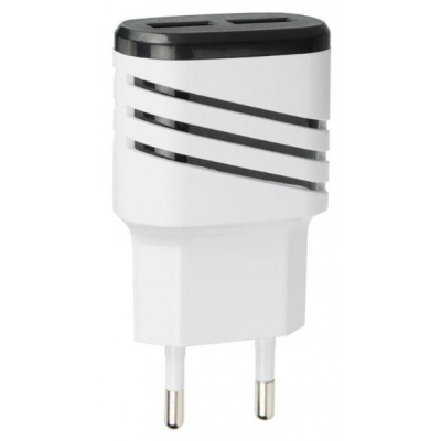 Зарядное устройство Optima 2*USB Energy LED (2.1A) Black Фото