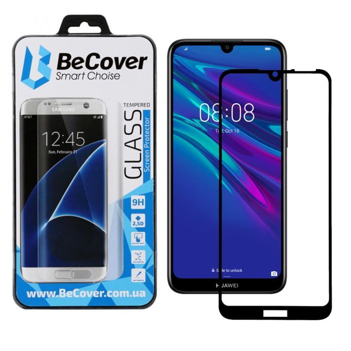 Стекло защитное BeCover Huawei Y6 2019 Black Фото