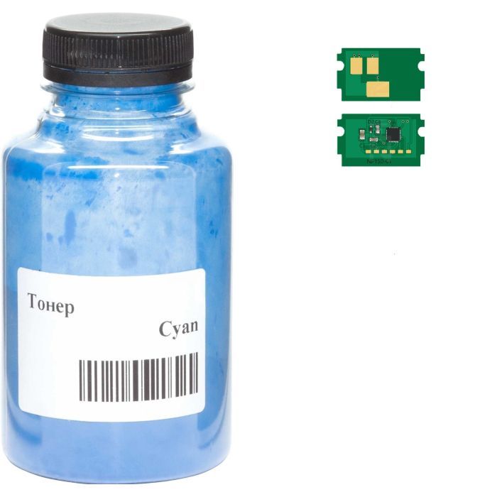 Тонер AHK Kyocera TK-5220, 30г Cyan +chip Фото