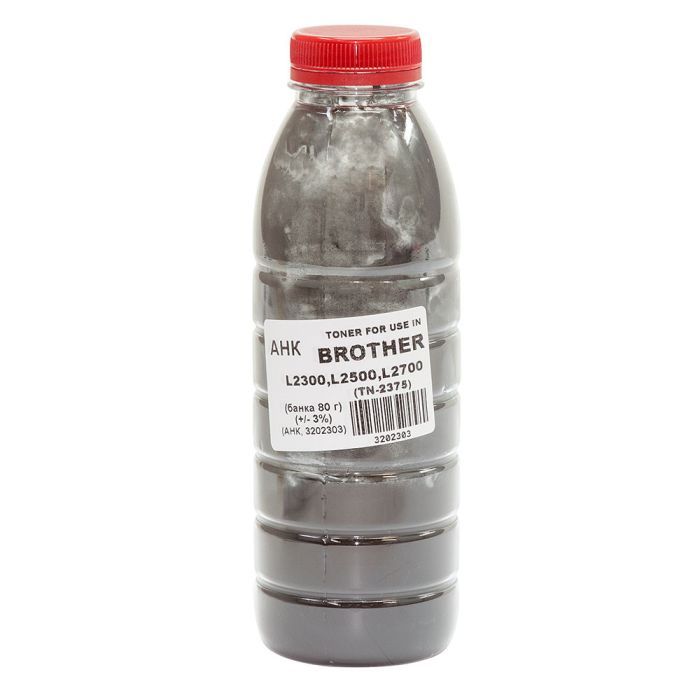 Тонер AHK Brother HL-L2300/2500/2700, 80г Black Фото