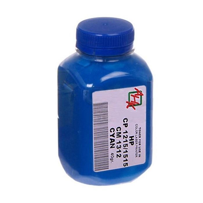 Тонер AHK HP CLJ CP1215/CP1515/CM1312, 40г Cyan Фото