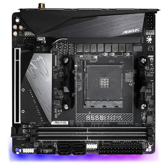 Материнская плата GIGABYTE B550I AORUS PRO AX Фото