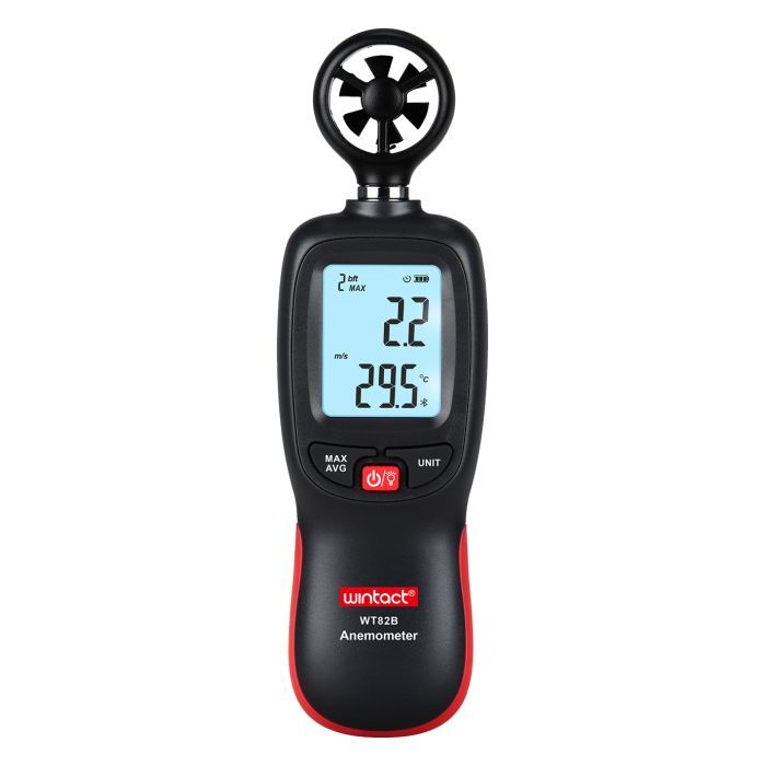 Анемометр Wintact крыльчатый Bluetooth 0,3-30 м/с, -10-45°C Фото