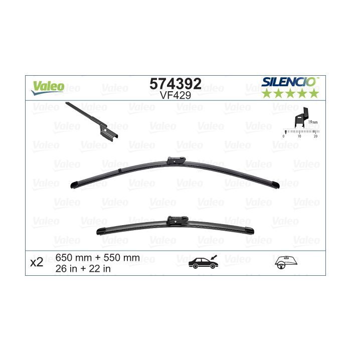 Щетка стеклоочистителя Valeo 574392 Фото