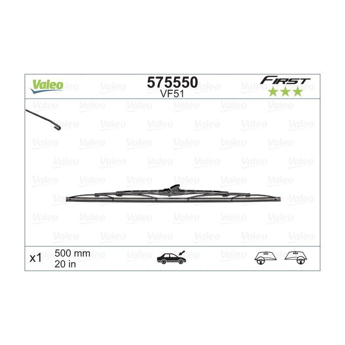 Щетка стеклоочистителя Valeo 575550 Фото