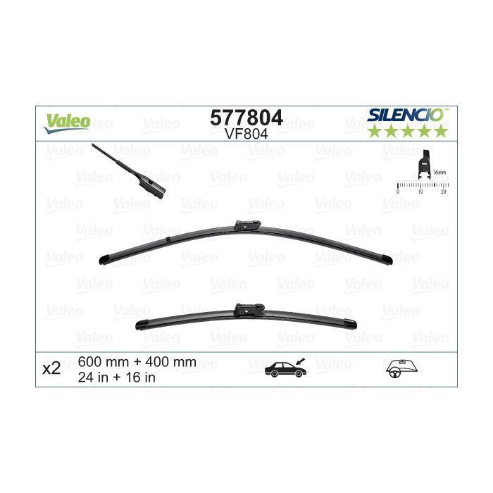 Щетка стеклоочистителя Valeo 577804 Фото