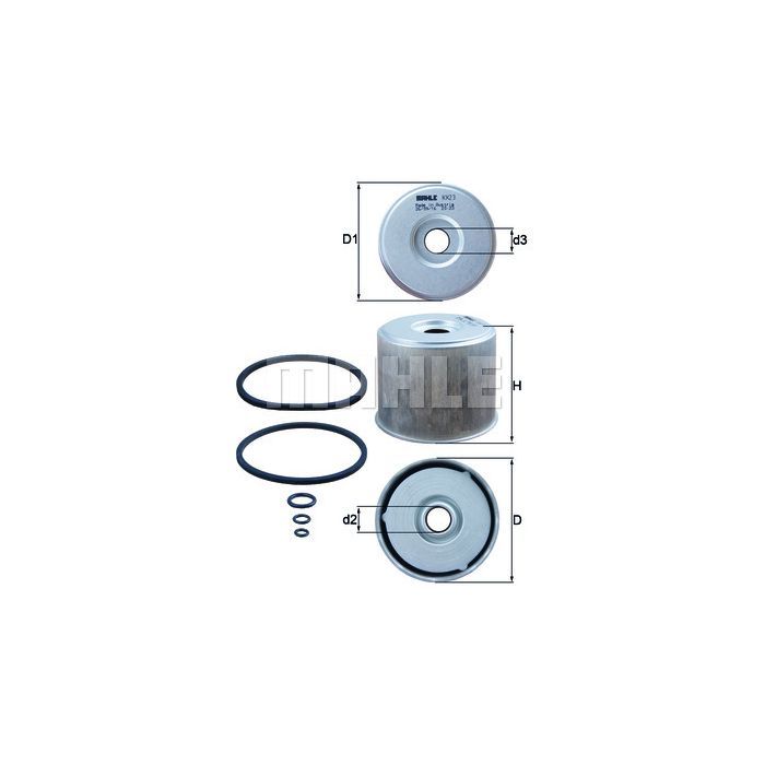 Фильтр топливный Mahle KX23D Фото