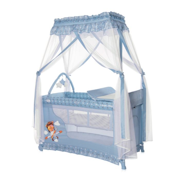 Детский манеж Lorelli MAGIC SLEEP blue advent Фото