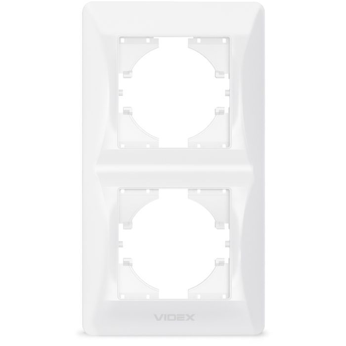 Рамка Videx BINERA белая 2 поста Фото