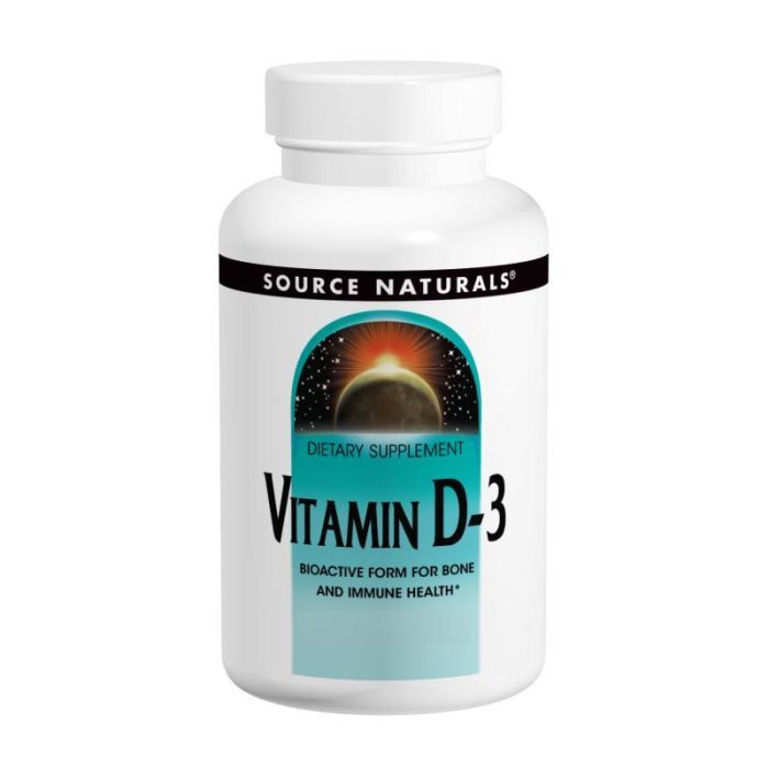 Витамин Source Naturals Вітамін D-3 2000IU, 200 капсул Фото