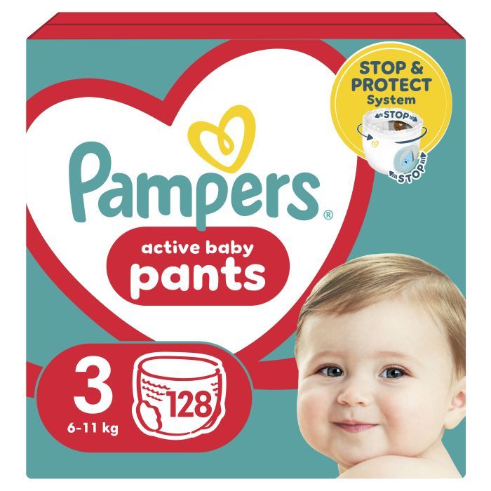 Подгузники Pampers Pants Midi Размер 3 (6-11 кг) 128 шт. Фото
