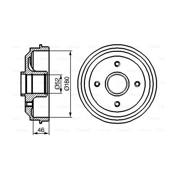 Тормозной барабан Bosch 0 986 477 116 Фото