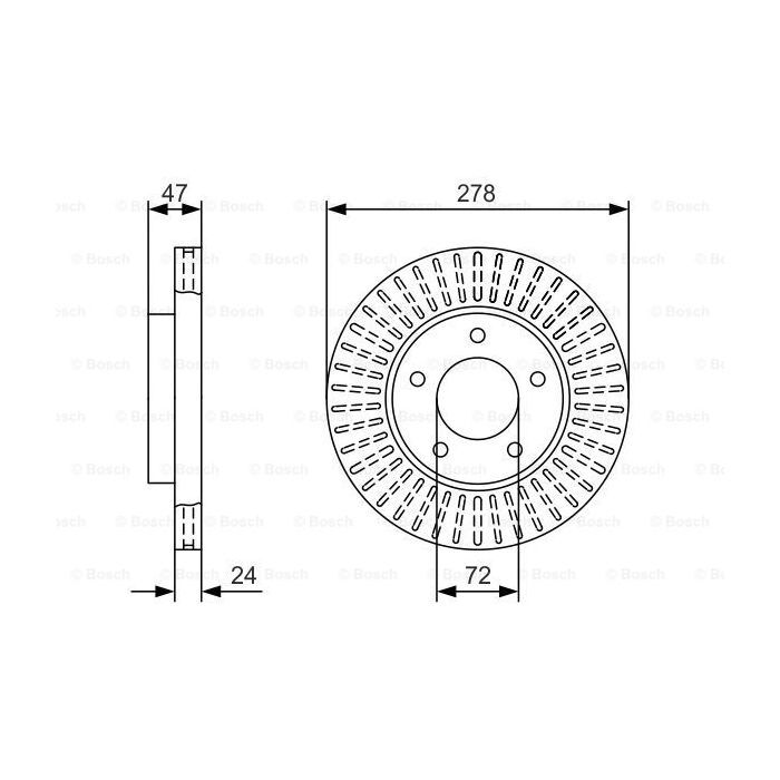 Тормозной диск Bosch 0 986 479 A52 Фото