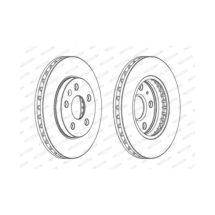 Тормозной диск FERODO DDF1721C Фото
