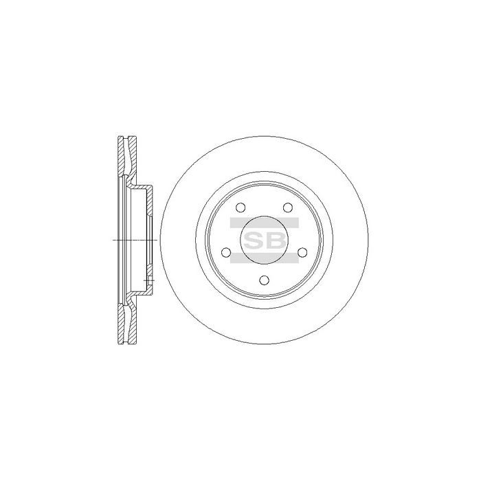 Тормозной диск HI-Q SD4223 Фото