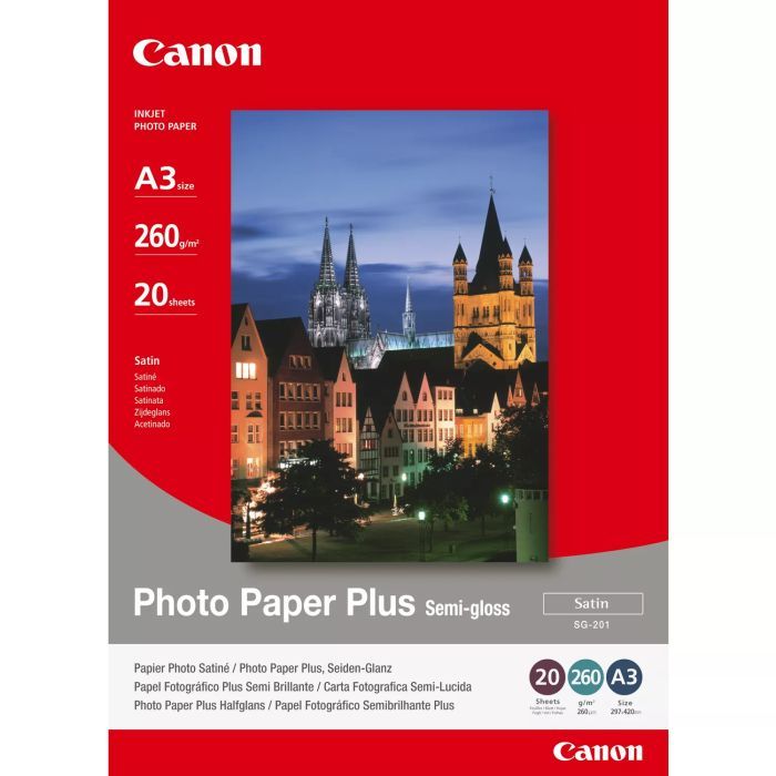 Фотобумага Canon A3 Photo Paper Plus Semi-gloss SG-201, 20sh Фото
